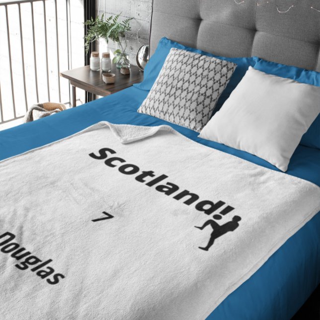 Schottland Soccer, anpassbar Fleecedecke (Von Creator hochgeladen)