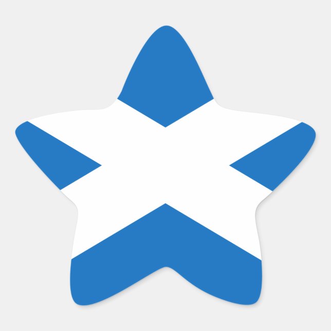 Schottland Stern-Aufkleber (Vorderseite)