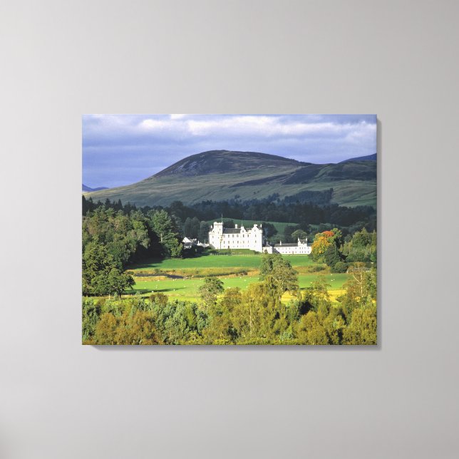 Schottland, Tayside, Blair Castle. In einem Smarag Leinwanddruck (Vorderseite)