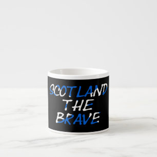Schottland The Brave on Scottish Flag Mugcz Espressotasse
