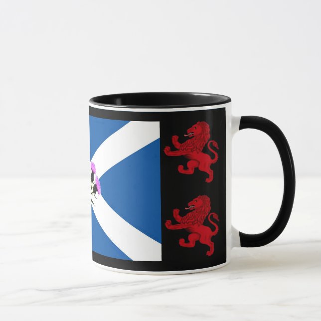 Schottland, Thistle, St. Andrews Fahne, Rampant Lö Tasse (Rechts)