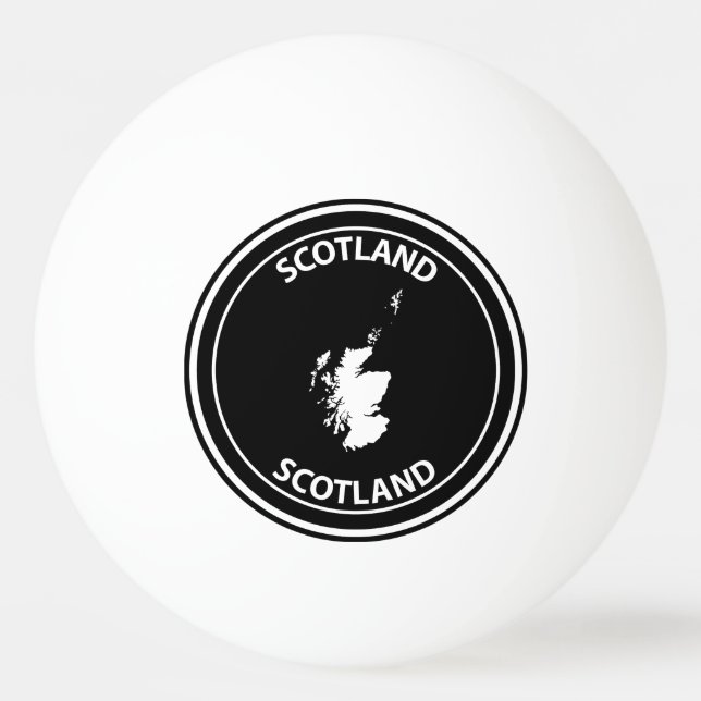 Schottland Tischtennisball (Vorderseite)