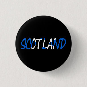 Schottland überlagerte sich auf der Flagge Schottl Button