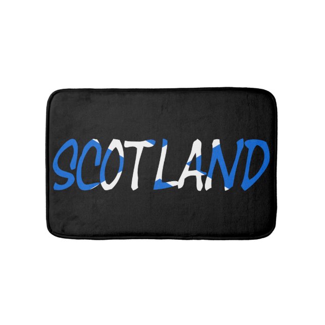 Schottland überlagerte sich auf der schottischen F Badematte (Vorderseite)