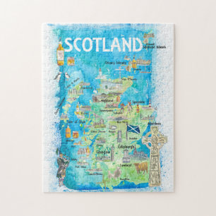 Schottland UK Reiseplan Puzzle