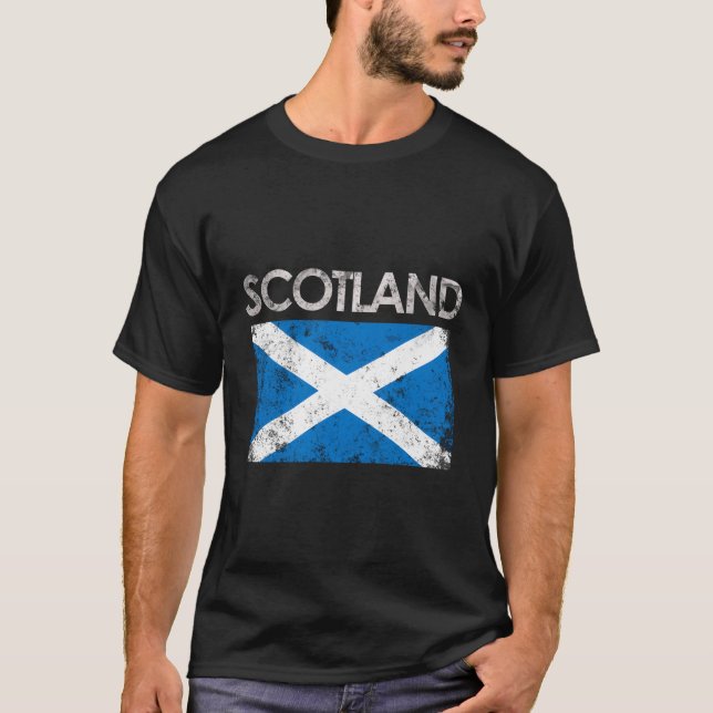 Schottland UK Scottish Flag Pride T-Shirt (Vorderseite)