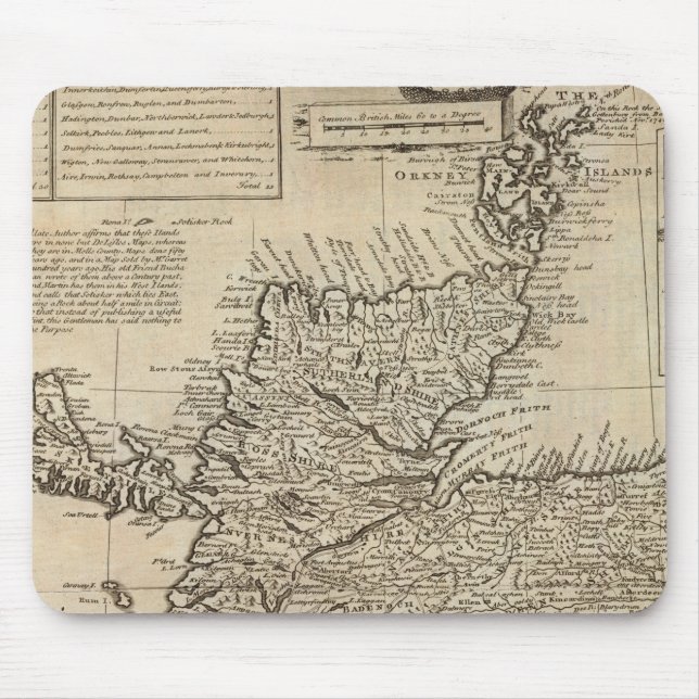 Schottland und Nordirland Mousepad (Vorne)
