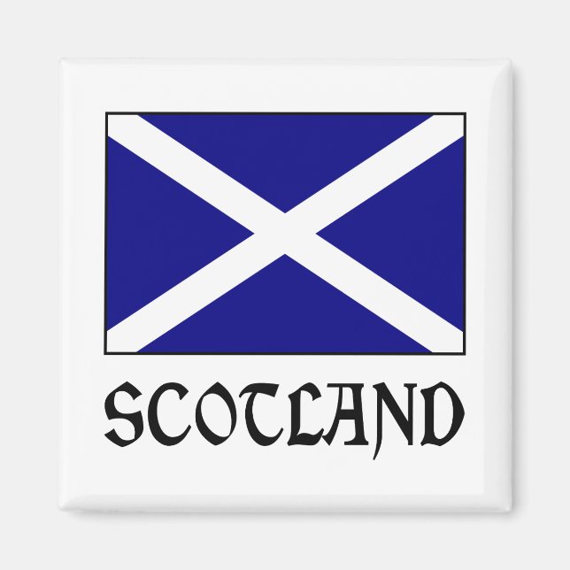 Schottland und Schotte Magnet (Vorne)