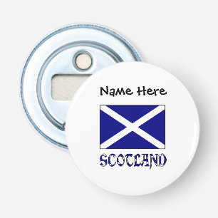 Schottland und schottische Flagge mit Ihrem Namen Flaschenöffner
