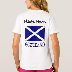Schottland und Schottische Flagge mit Ihrem Namen T-Shirt