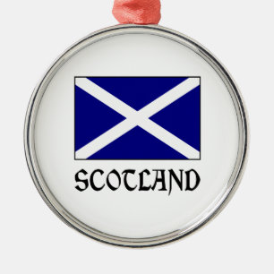 Schottland und schottische Flagge Ornament Aus Metall