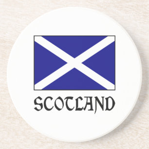 Schottland und schottische Flagge Sandstein Untersetzer