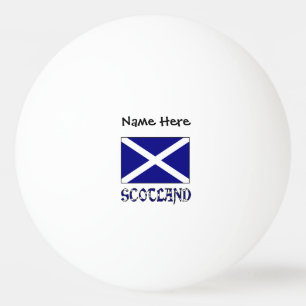 Schottland und St. Andrew Cross Flag Personalisier Tischtennisball
