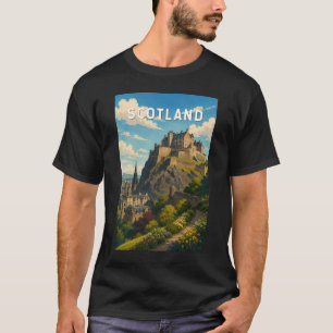 Schottland Vereinigtes Königreich Illustration Rei T-Shirt