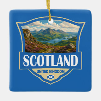 Schottland Vereinigtes Königreich Illustration Ret Keramikornament