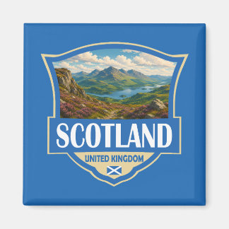 Schottland Vereinigtes Königreich Illustration Ret Magnet