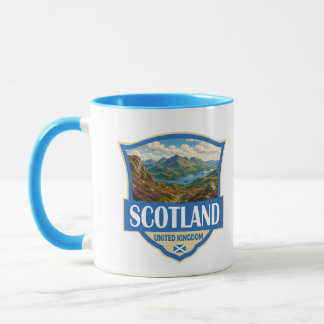 Schottland Vereinigtes Königreich Illustration Ret Tasse