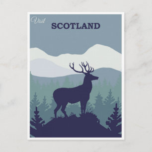 Schottland Vintage Schottische Landschaft Reise Postkarte