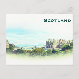 Schottland Vintage-Tourismus-Reise Hinzufügen Postkarte