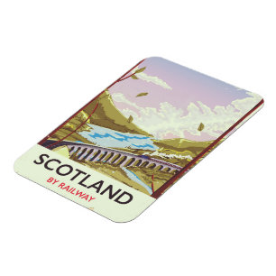 Schottland Vintages Reiseplakat Magnet