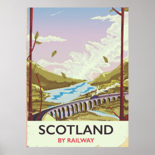 Schottland Vintages Reiseplakat Poster