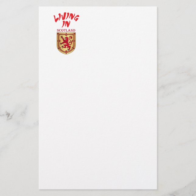 Schottland-Wappen Briefpapier (Vorderseite)