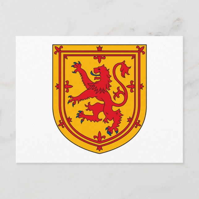 Schottland-Wappen Postkarte (Vorderseite)