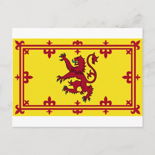 Schottland Wappen Postkarte (Vorderseite)