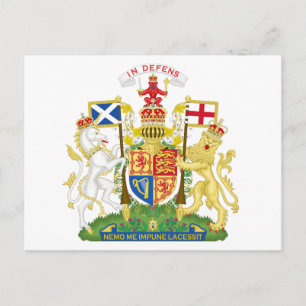 Schottland-Wappen Postkarte