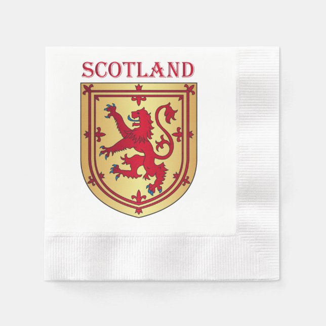 Schottland-Wappen Serviette (Vorderseite)