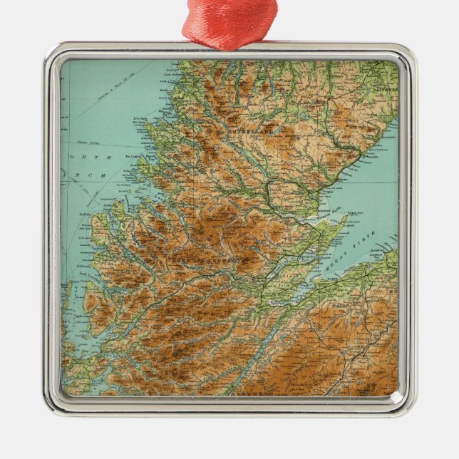 Schottlandnordabschnitt Ornament Aus Metall (Vorne)