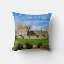 Schottlands Drummond Clan Castle Foto Throw Kissen