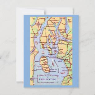 Schottlands Firth of Clyde Postkarte