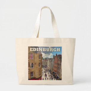 Schottlands Herz: Edinburgh-Tasche Jumbo Stoffbeutel