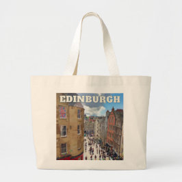 Schottlands Herz: Edinburgh Tote Bag Jumbo Stoffbeutel
