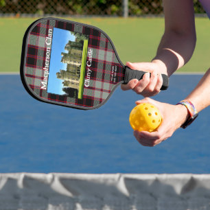 Schottlands Macpherson Clans Cluny Castle Tartan Pickleball Schläger