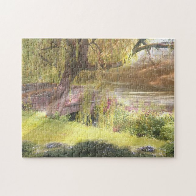 Schottlands Sommer-Herbst Brücke Puzzle (Horizontal)