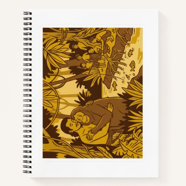 Schrafftheft, Spiralblock oder Spiralheft Notizbuch (Vorderseite)