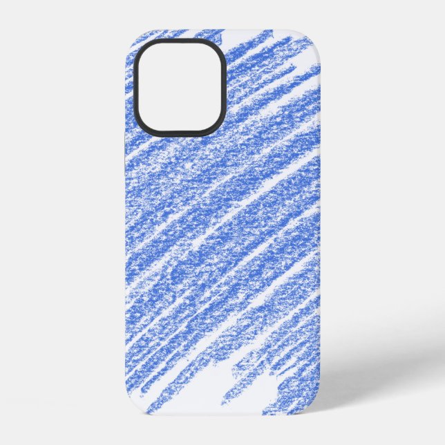 Schraffur Buntstiftkratzer iPhone Hülle (Rückseite)