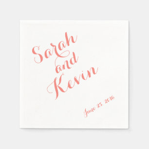 Schräg gelegene Skript-elegante Serviette