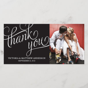 SCHRÄG GELEGENE WEDDING %PIPE% DANKEN IHNEN DANKESKARTE