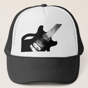 Schräg gelegener Gitarrenhut Truckerkappe