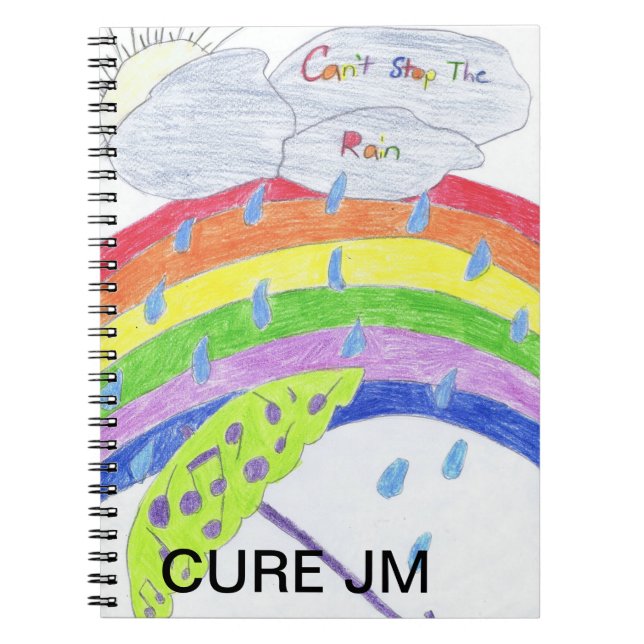 "SCHRÄGER HALT Kunst DES REGENS" durch "Emma " Notizblock (Vorderseite)