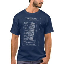 Schräger Turm von Pisa Blueprint-Kunst