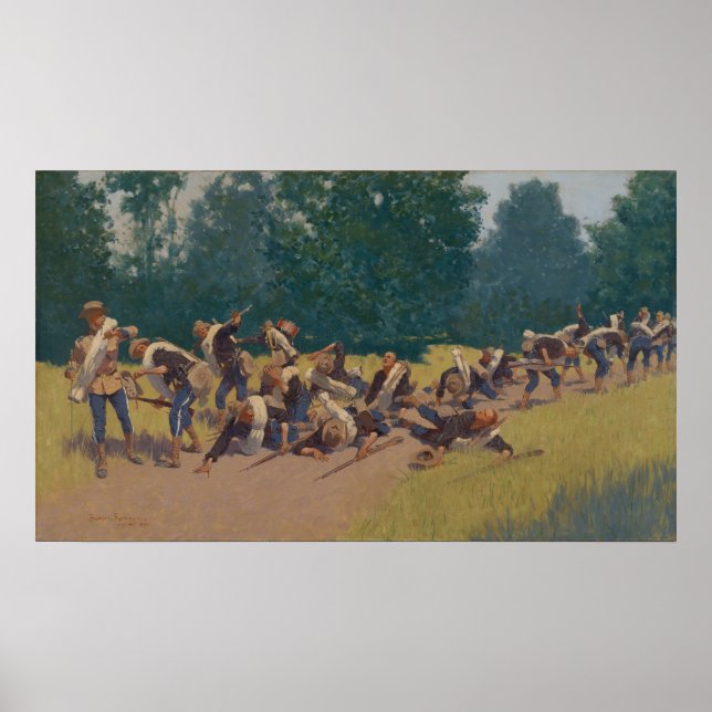 Schrapnelschrei auf San Juan Hill Poster (Vorne)