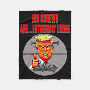 Schrauben locker Trump Humor Wortsalat Lügen ignor Fleecedecke