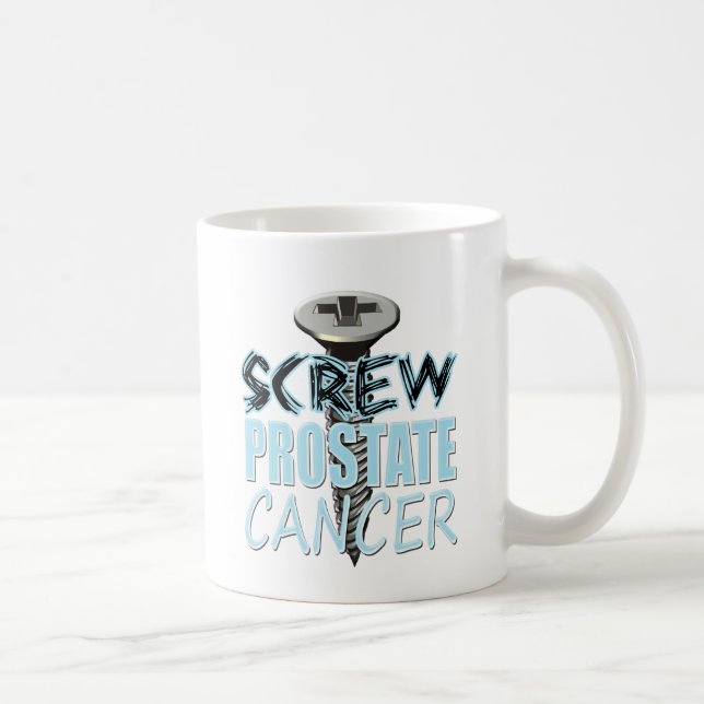 Schrauben-Prostatakrebs Tasse (Rechts)