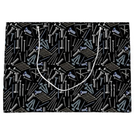 Schrauben und Nägel x4 schwarz BG Große Geschenktüte