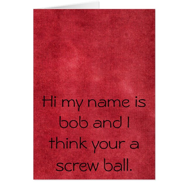 Schraubenball (Vorne)