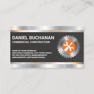 Schraubendreher mit kreisförmiger Säge   Metallisc Visitenkarte